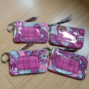(4) Vera Bradley Zip ID Cases